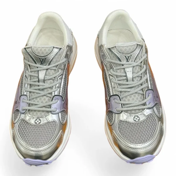 LOUIS VUITTON lv runner tatic silver and violet