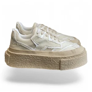 MMY high sole skate shoes sneaker biege