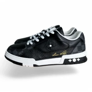 LOUIS VUITTON lv trainer monogram damier black and white