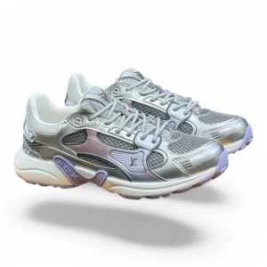 LOUIS VUITTON lv runner tatic silver and violet