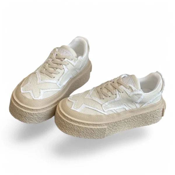 MMY high sole skate shoes sneaker biege