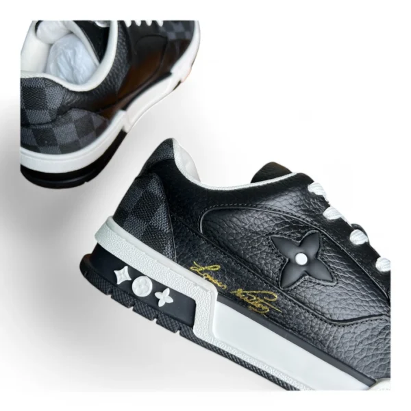 LOUIS VUITTON lv trainer monogram damier black and white