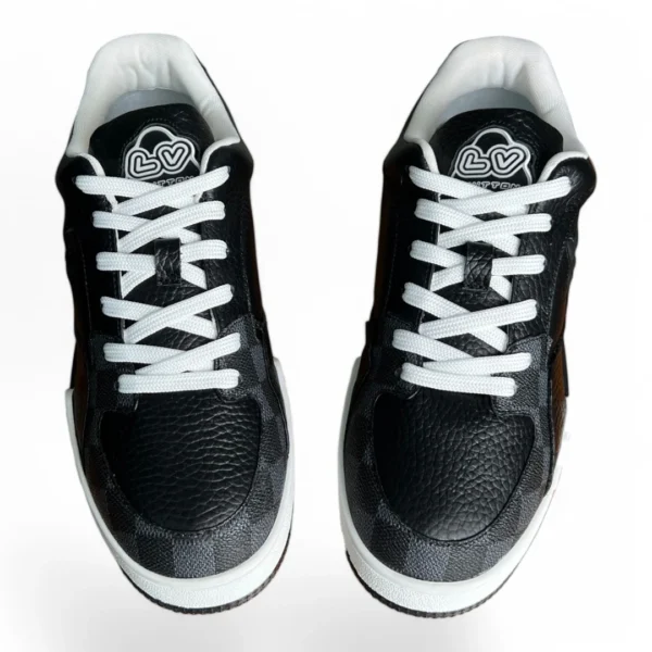 LOUIS VUITTON lv trainer monogram damier black and white