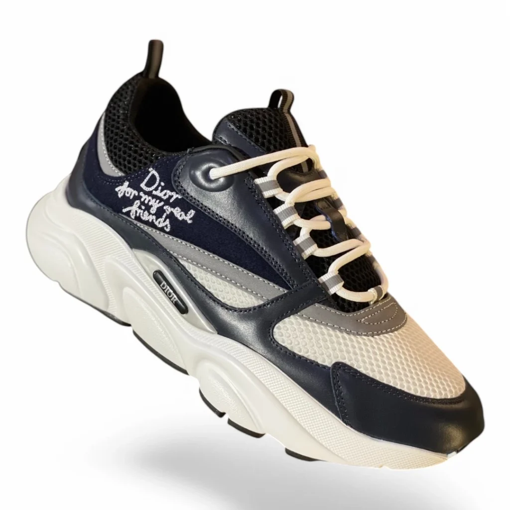 DIOR b30 sneaker navy and white