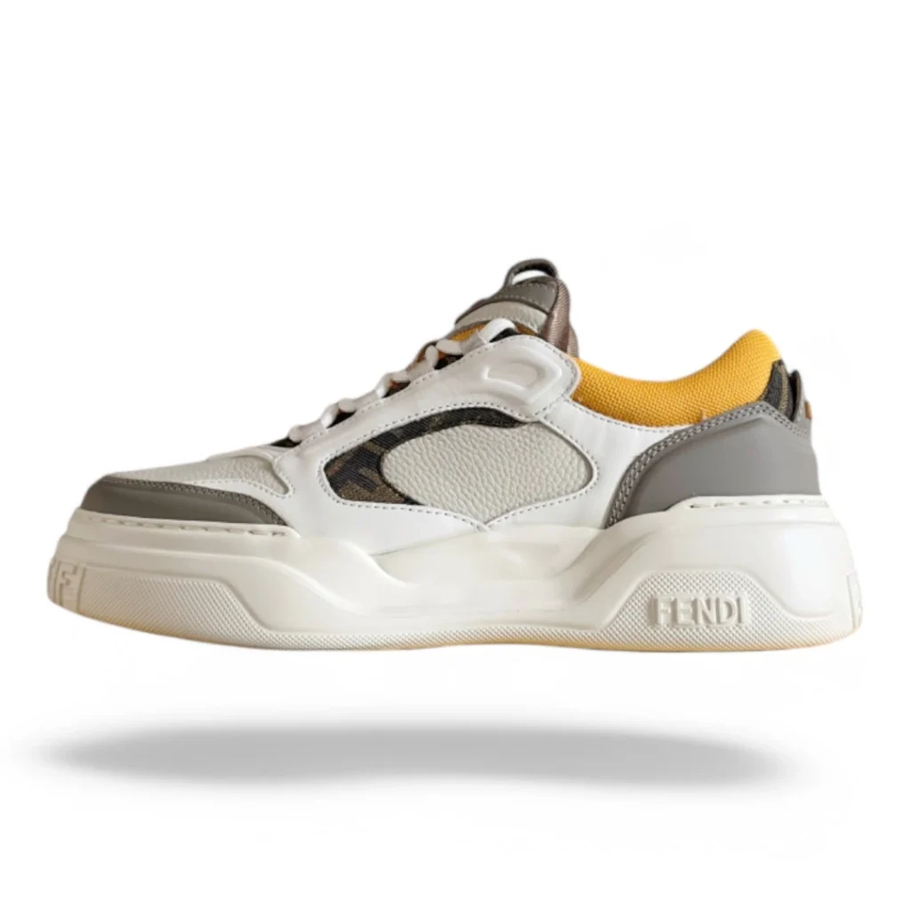 FENDI flow white, grey, and yellow