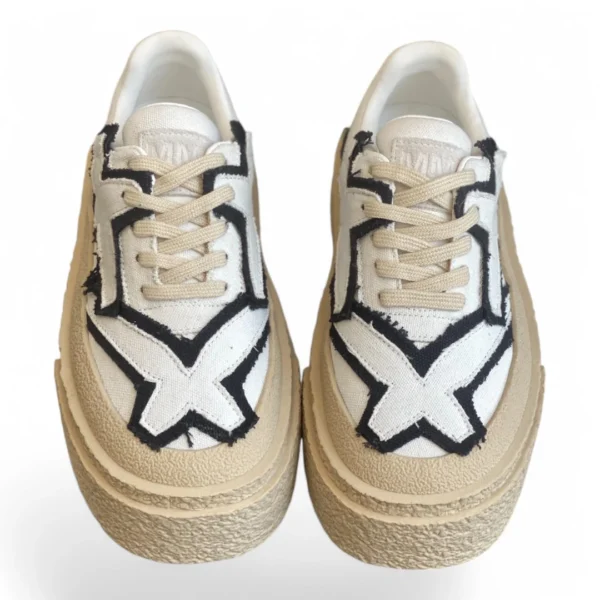 MMY high sole skate shoes sneaker Black and White