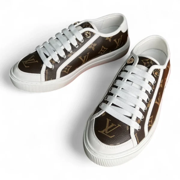 LOUIS VUITTON lv luxembourg samothrace sneaker monogram classic brown
