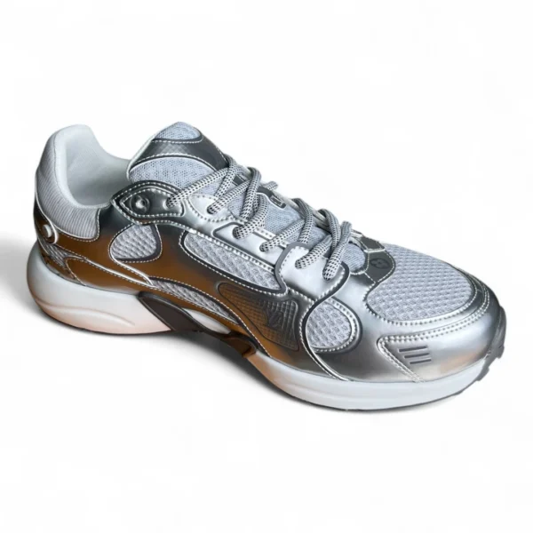 LOUIS VUITTON lv runner tatic sneaker silver and grey