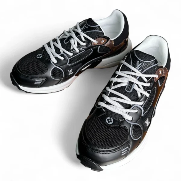 LOUIS VUITTON lv runner tatic sneaker black monogram canvas