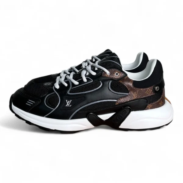 LOUIS VUITTON lv runner tatic sneaker black monogram canvas