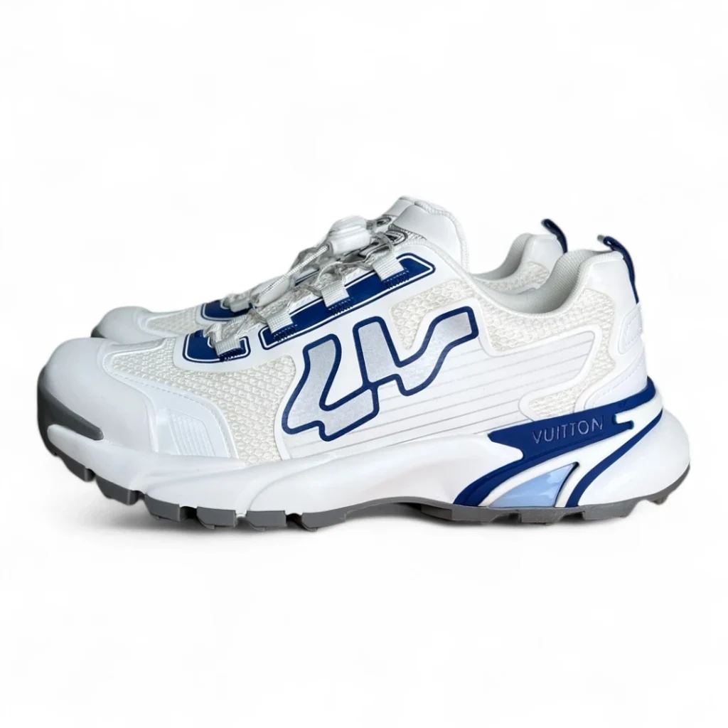 LOUIS VUITTON lv 2.0 sneaker white and blue