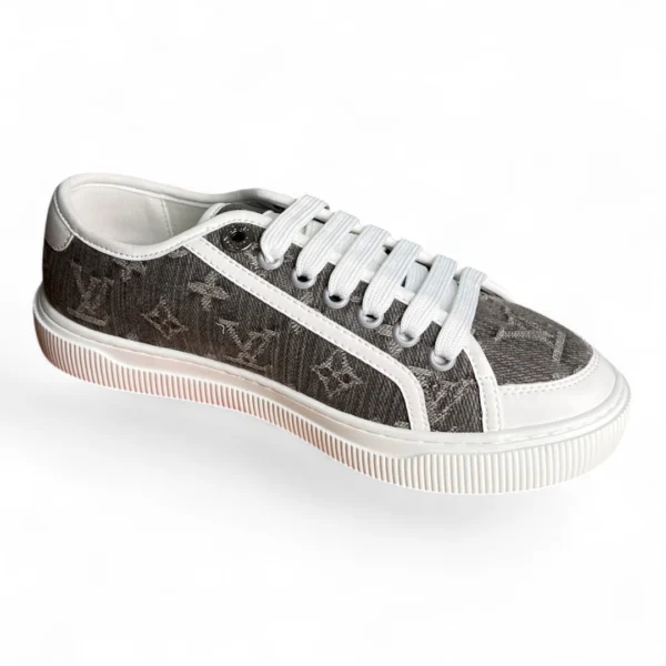 LOUIS VUITTON lv luxembourg samothrace sneaker monogram denim grey