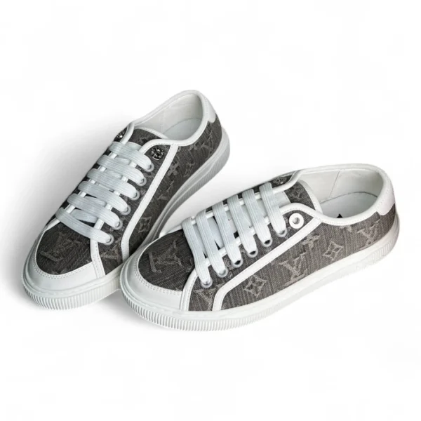 LOUIS VUITTON lv luxembourg samothrace sneaker monogram denim grey
