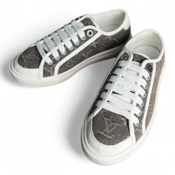 LOUIS VUITTON lv luxembourg samothrace sneaker monogram denim grey