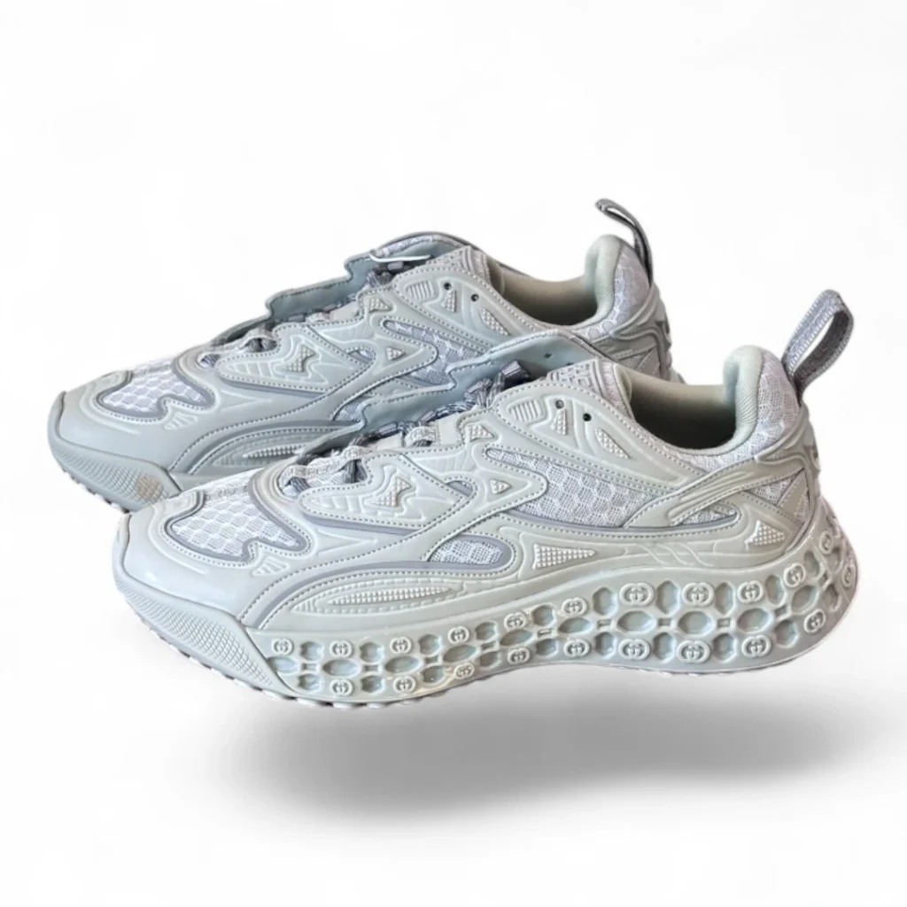 GUCCI screener sneaker grey and white