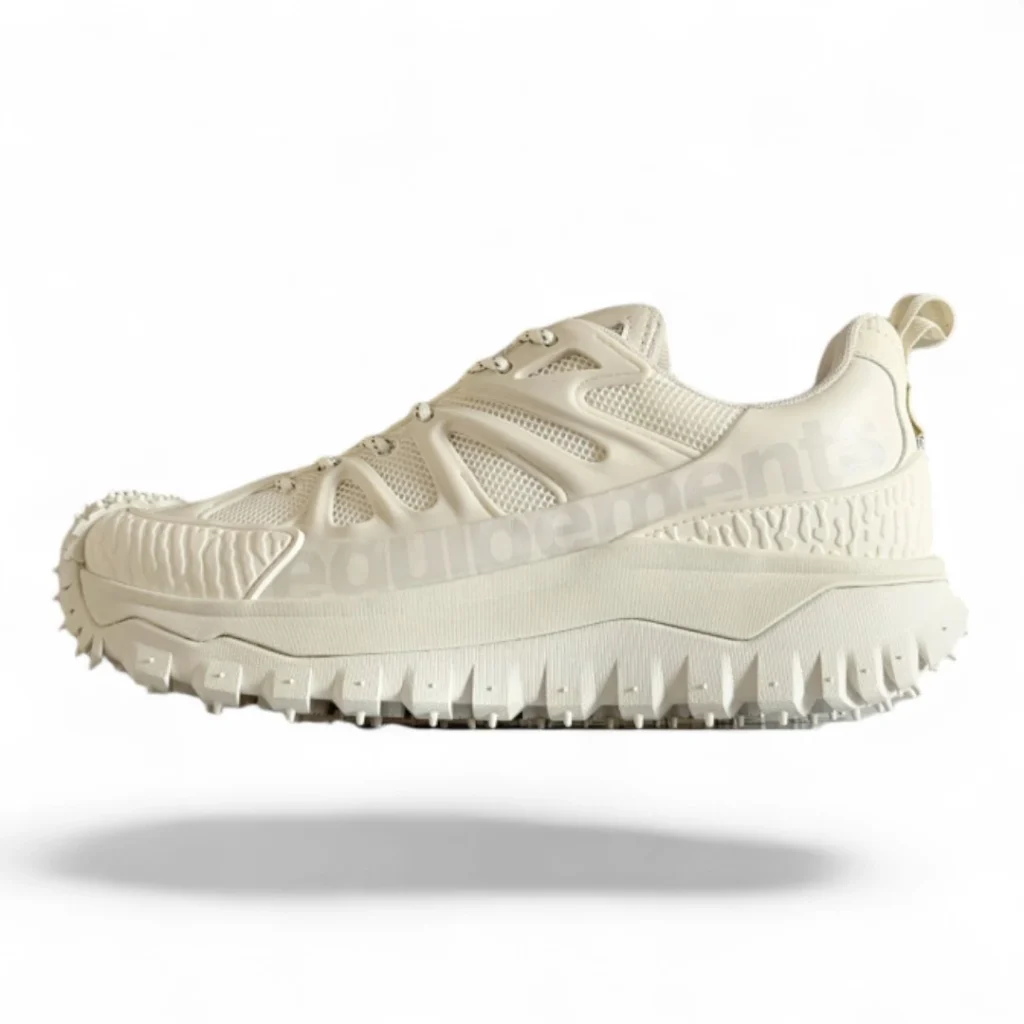 MONCLER trailgrip low top sneakers cream white