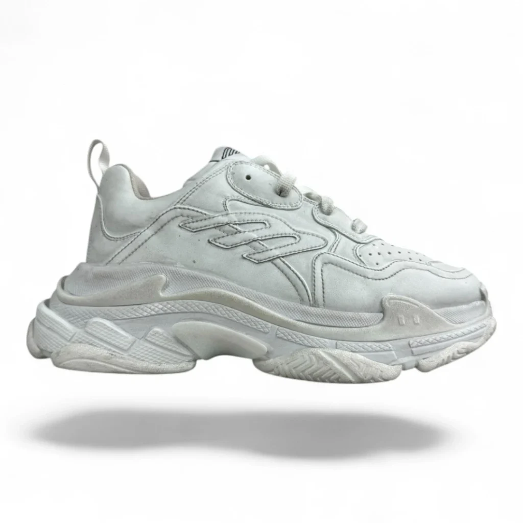 BALENCIAGA Triple S plain white