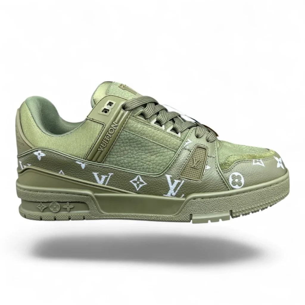 LOUIS VUITTON trainer sneaker green monogram