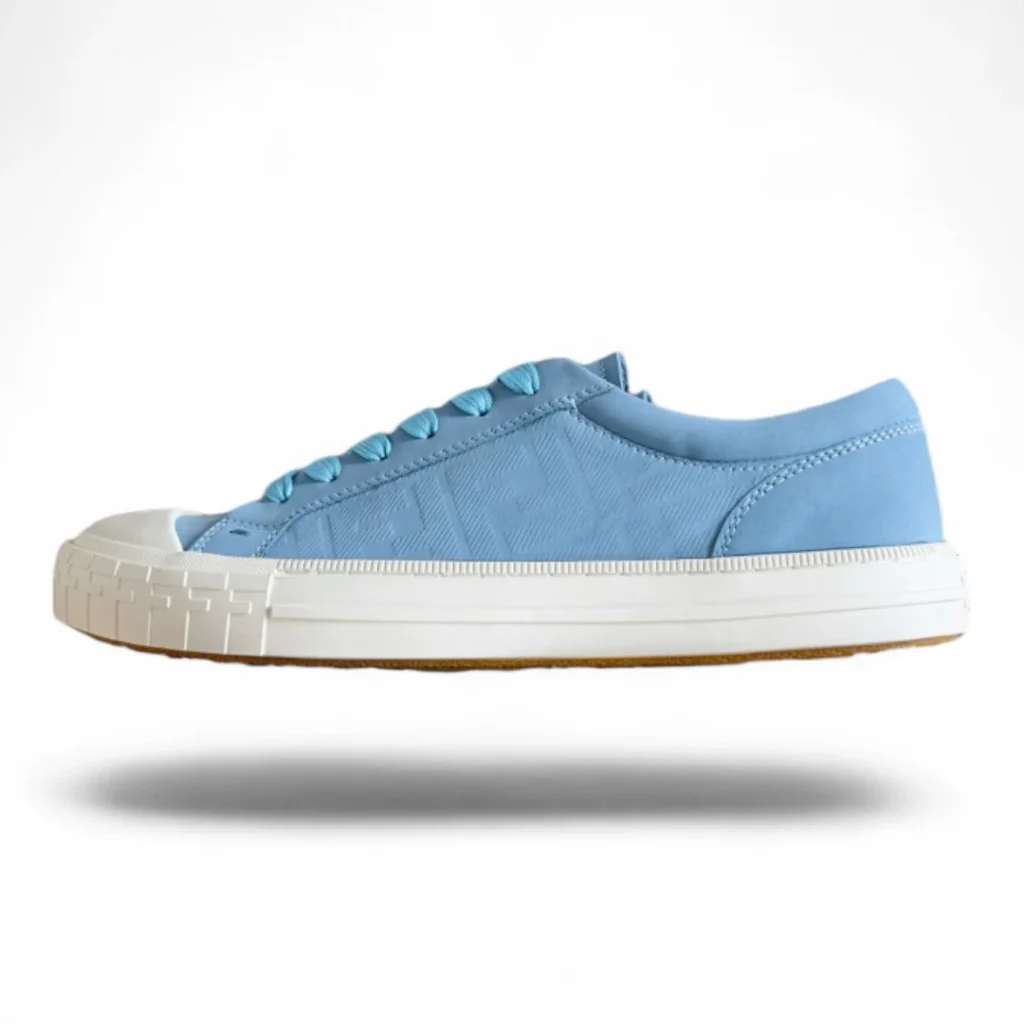 FENDI flow suede sneakers pastel blue