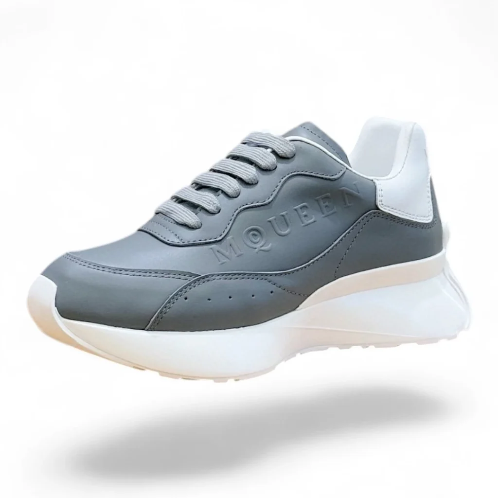 ALEXANDER MCQUEEN sprint runner gray and white
