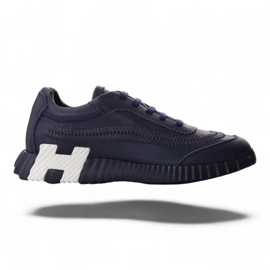 HERMÈS bouncing sneaker navy blue