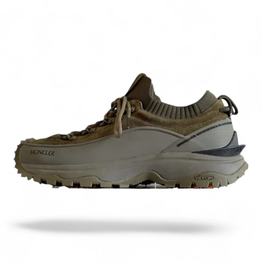 MONCLERMONCLER trailgrip lite3 nubuck and suede trainers green trailgrip gtx trainers green