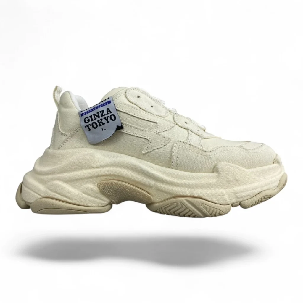 BALENCIAGA triple s clear sole cream