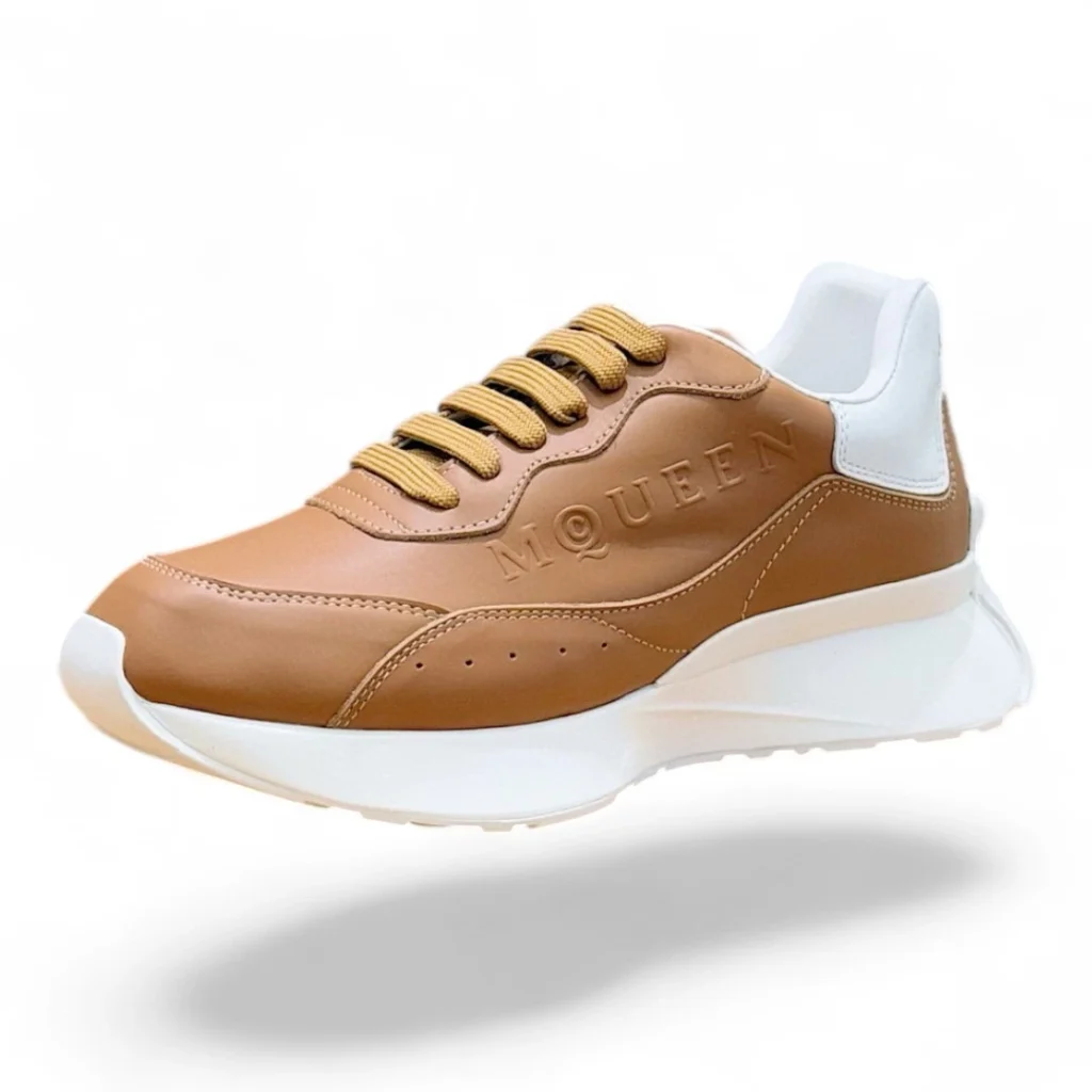 ALEXANDER MCQUEEN sprint runner brown and white