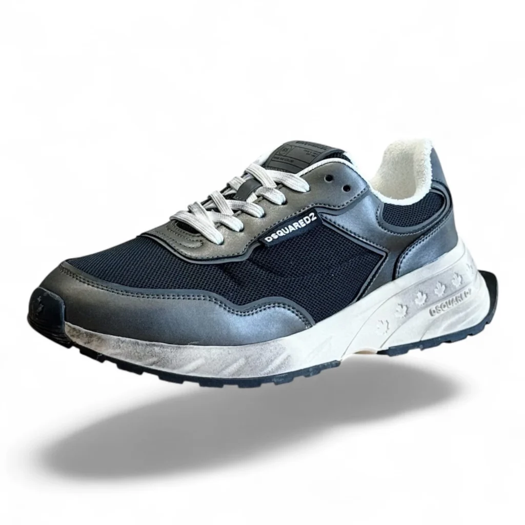 DSQUARED2 bumpy 551 sneaker black and white