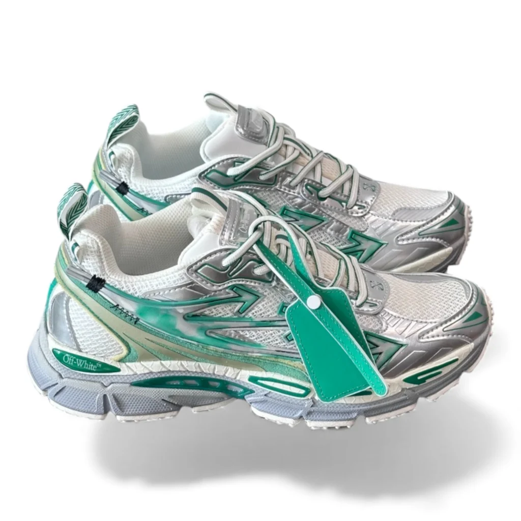 OFF-WHITE be right back sneakers green