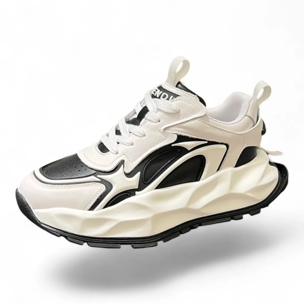 FENDI wave pulse sneakers black and white