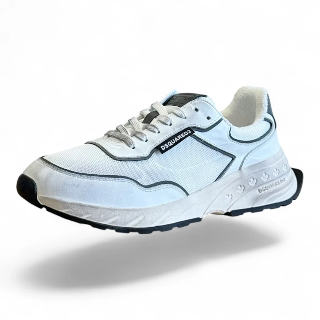 DSQUARED2 bumpy 551 sneaker white and black