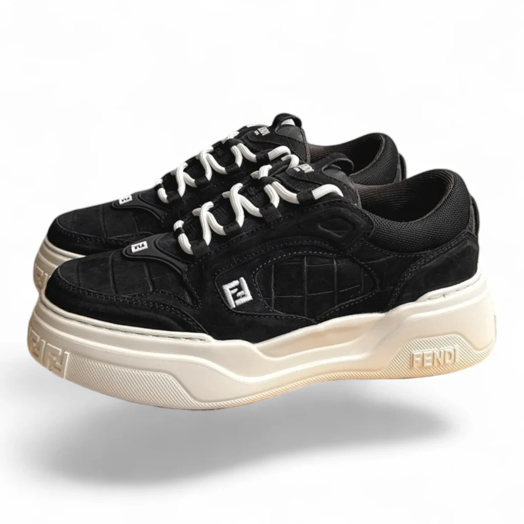 FENDI match sneakers black