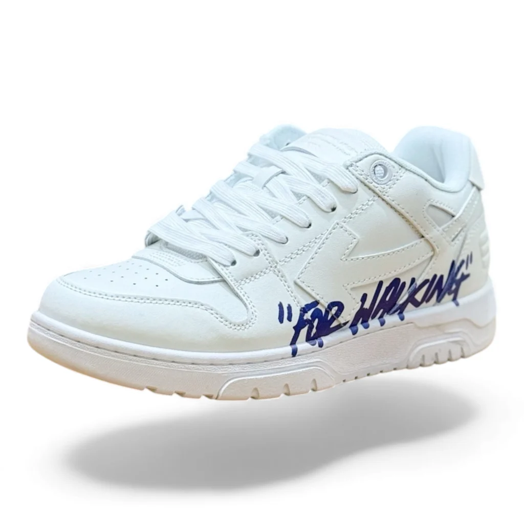OFF-WHITE out of office sneaker for walking white and blue