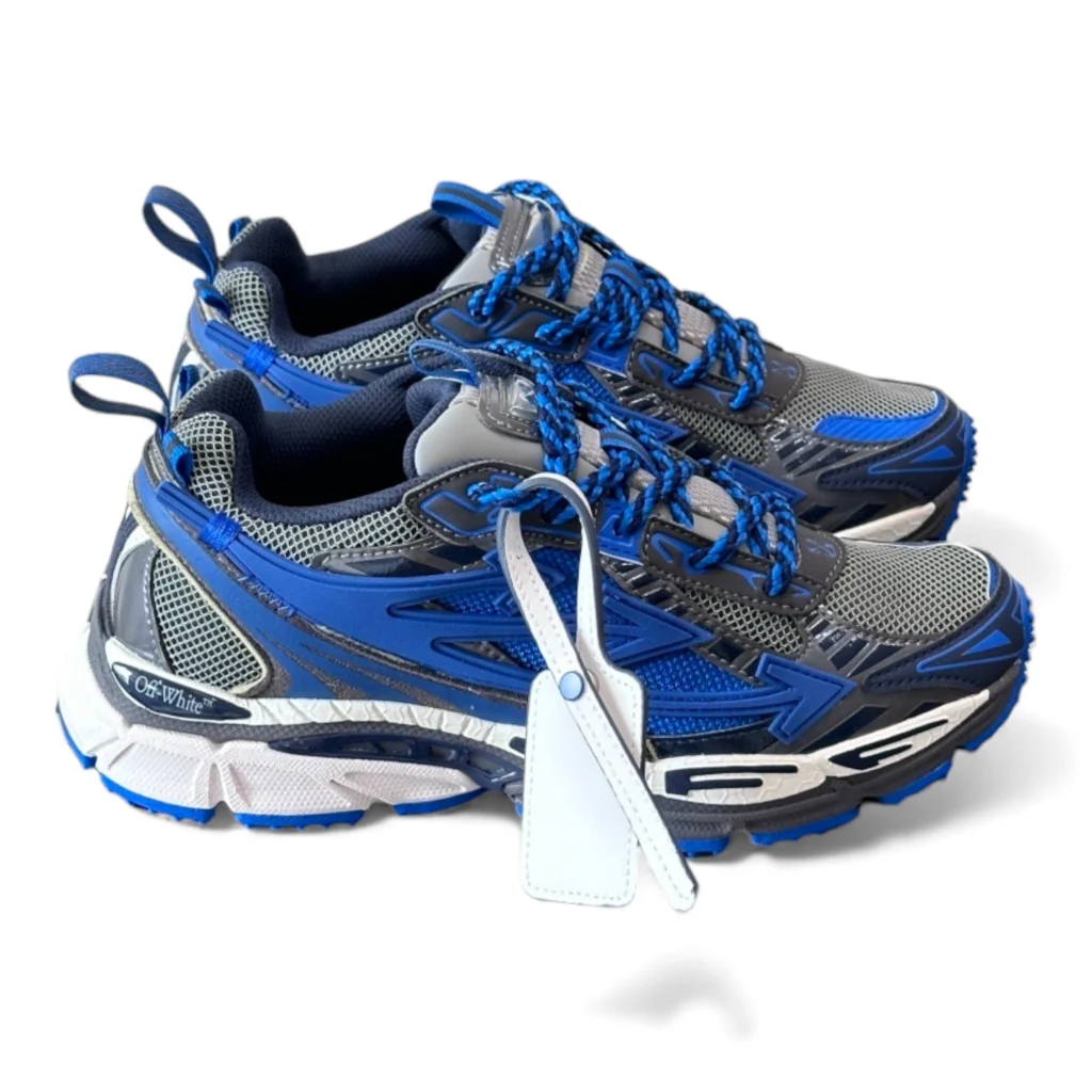 OFF-WHITE be right back sneakers navy blue