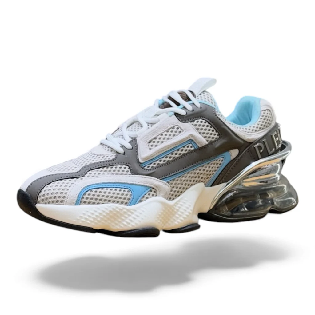 PHILIPP PLEIN tiger thunder mix runners beige and purple