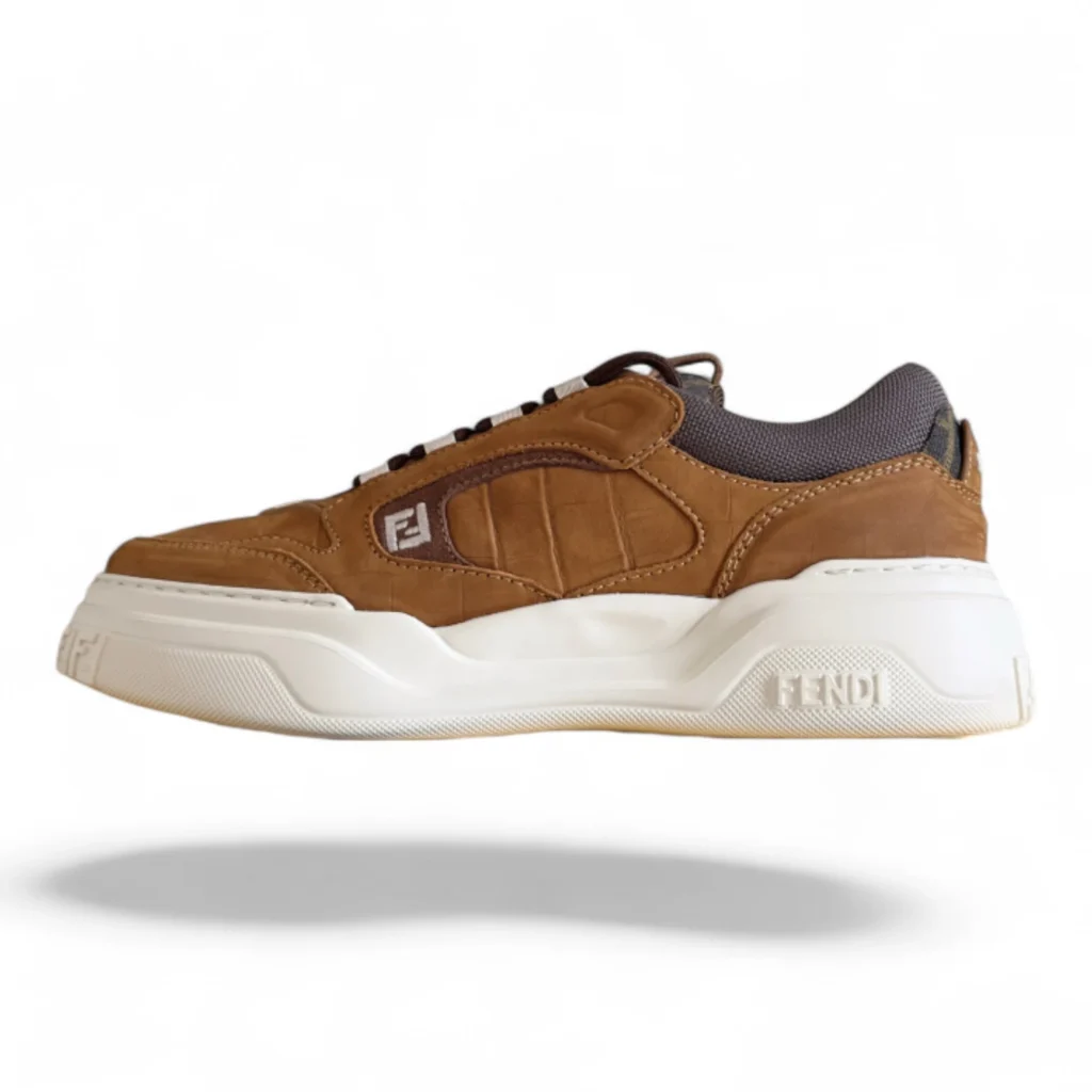 FENDI match sneakers brown