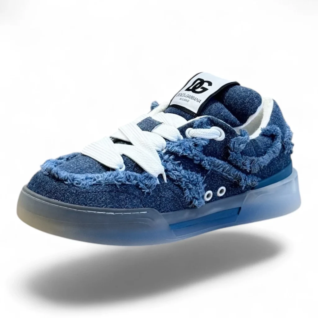 DOLCE&GABBANA new roma blue fray trim