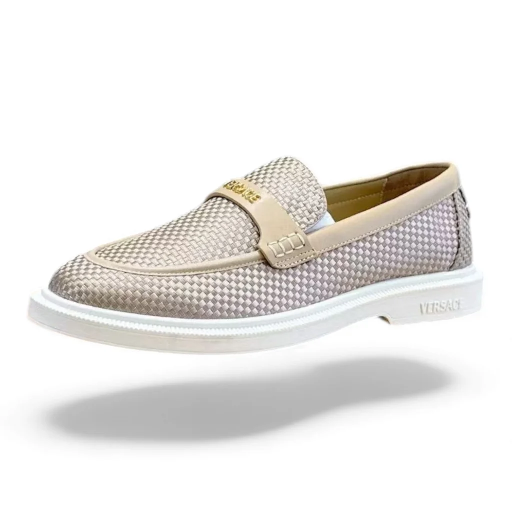 VERSACE medusa loafer beige