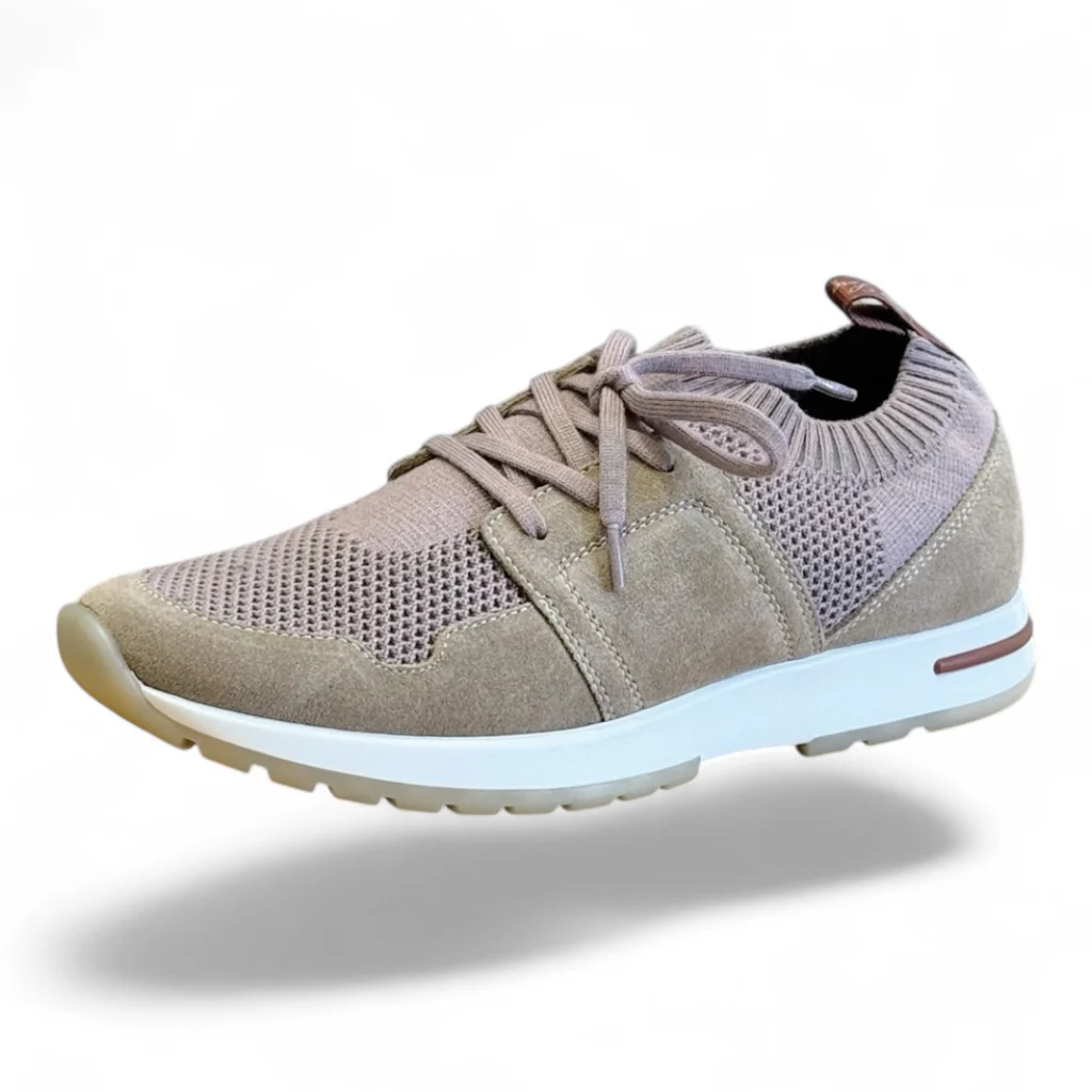 LORO PIANA 360 LP lady flexy walk sneaker beige and taupe