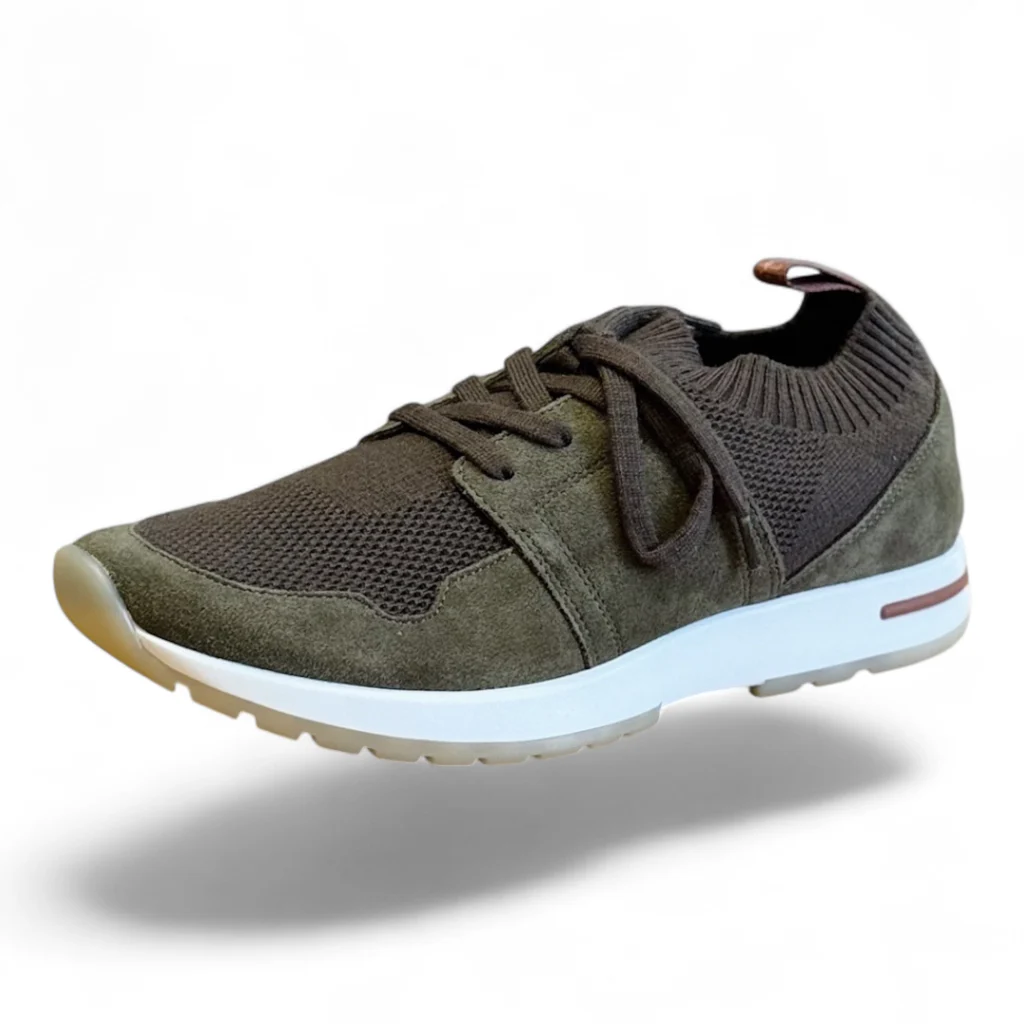 LORO PIANA 360 LP lady flexy walk sneaker olive green