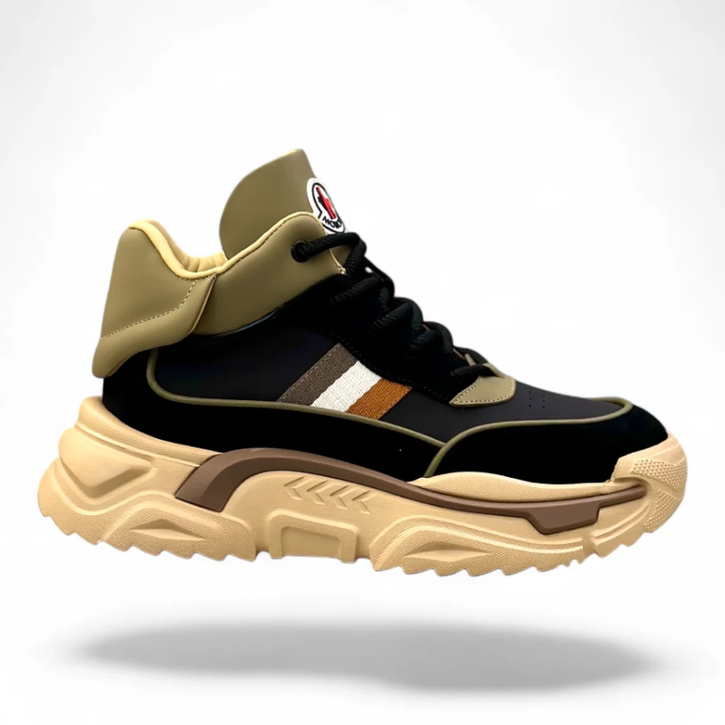 MONCLER trailgrip sneaker black and olive