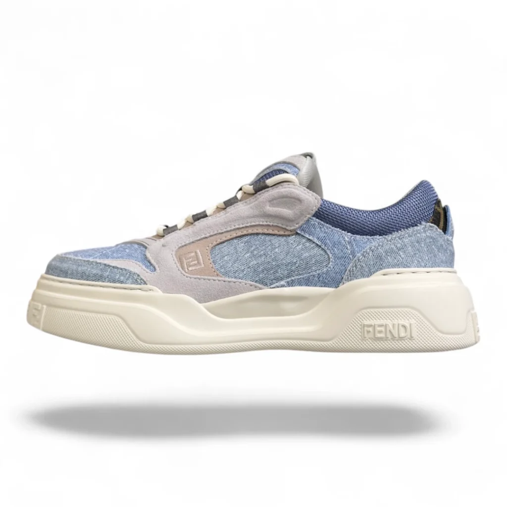 FENDI match denim light blue and grey