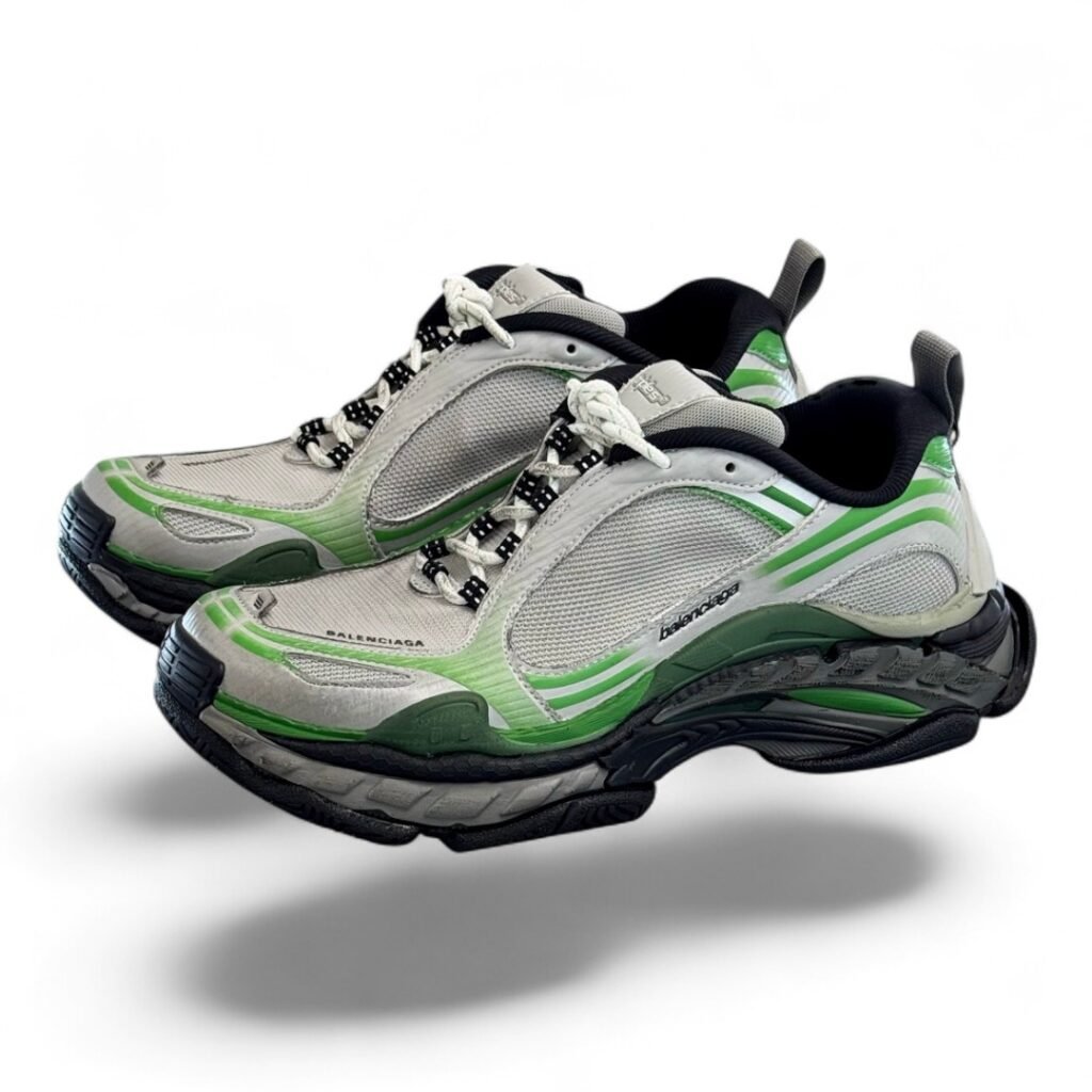 BALENCIAGA track sneaker grey and green