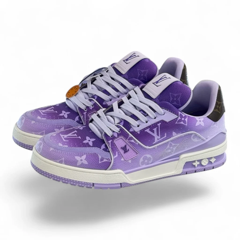 LOUIS VUITTON lv trainer sneaker monogram purple