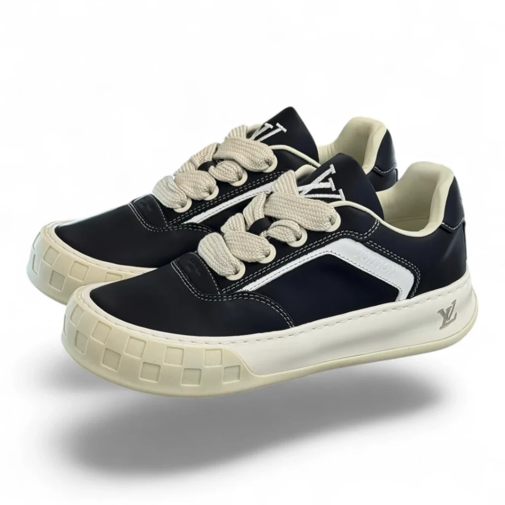 LOUIS VUITTON skate sneaker black and white