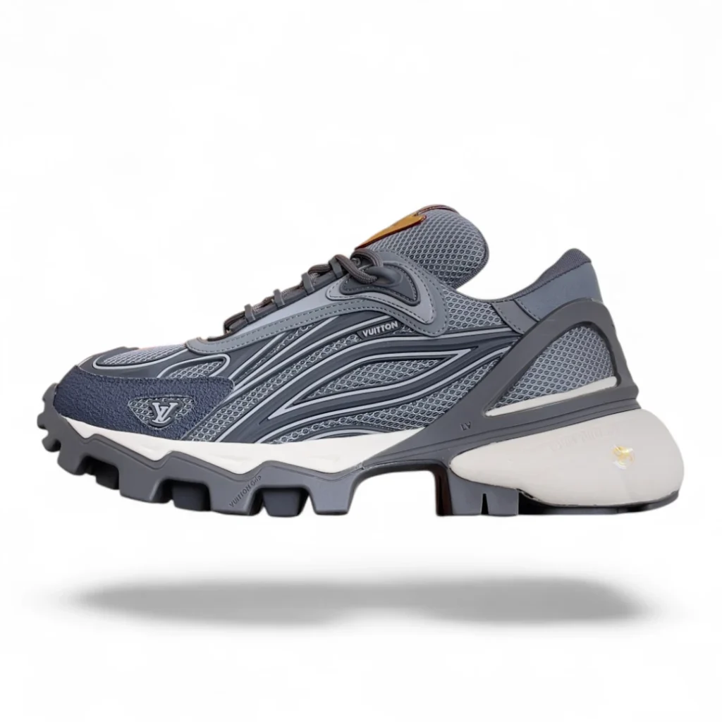 LOUIS VUITTON lv trail sneaker grey and white