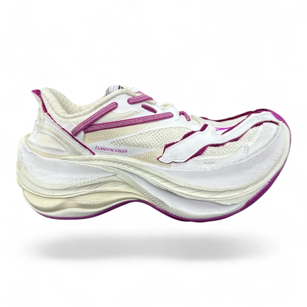 BALENCIAGA 10xl sneaker white and fuchsia pink